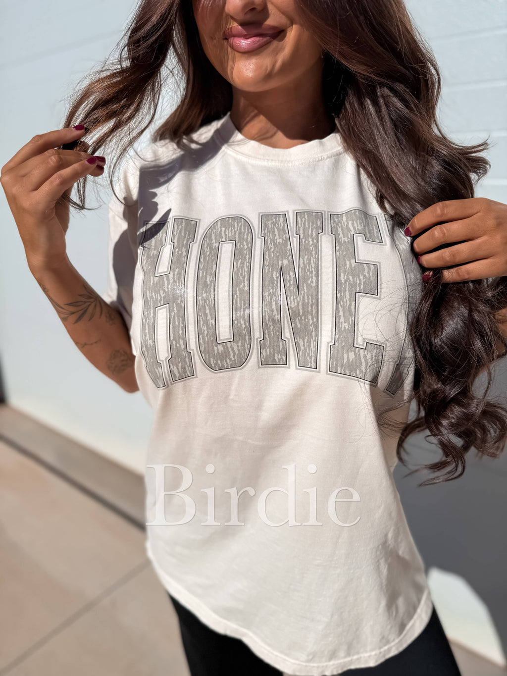 Honey Birch Camo Graphic Tee