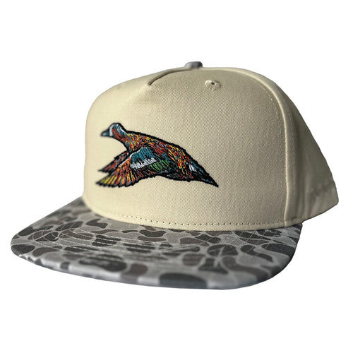 Youth Mottled Canvas Marsh Camo Bill Hat