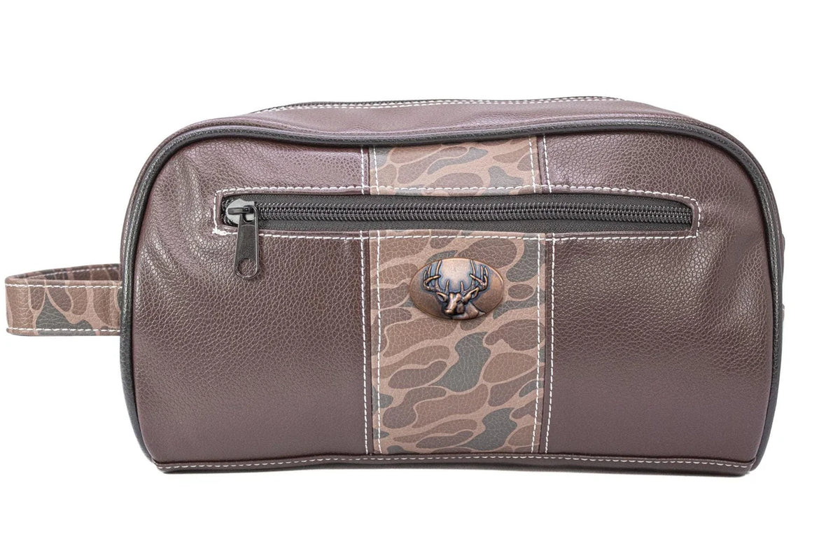 Pebble Old School Camo Men's Toiletry Dopp Bag