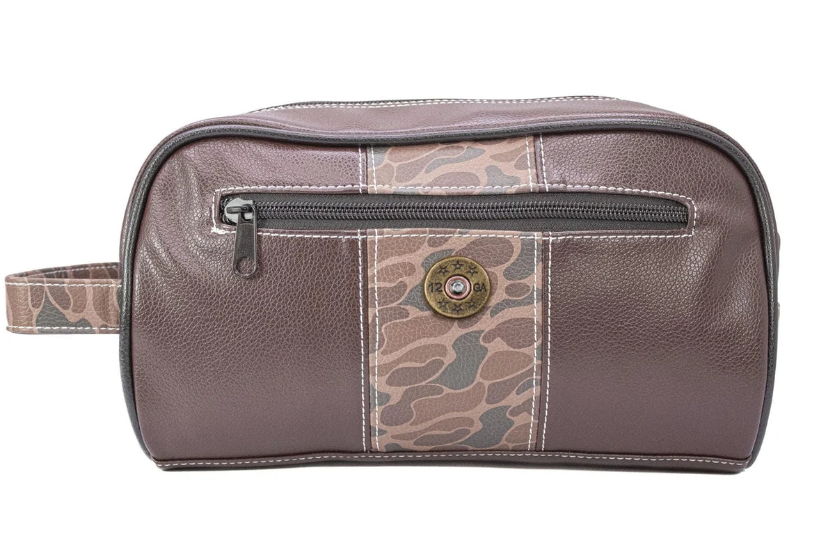 Pebble Old School Camo Men's Toiletry Dopp Bag