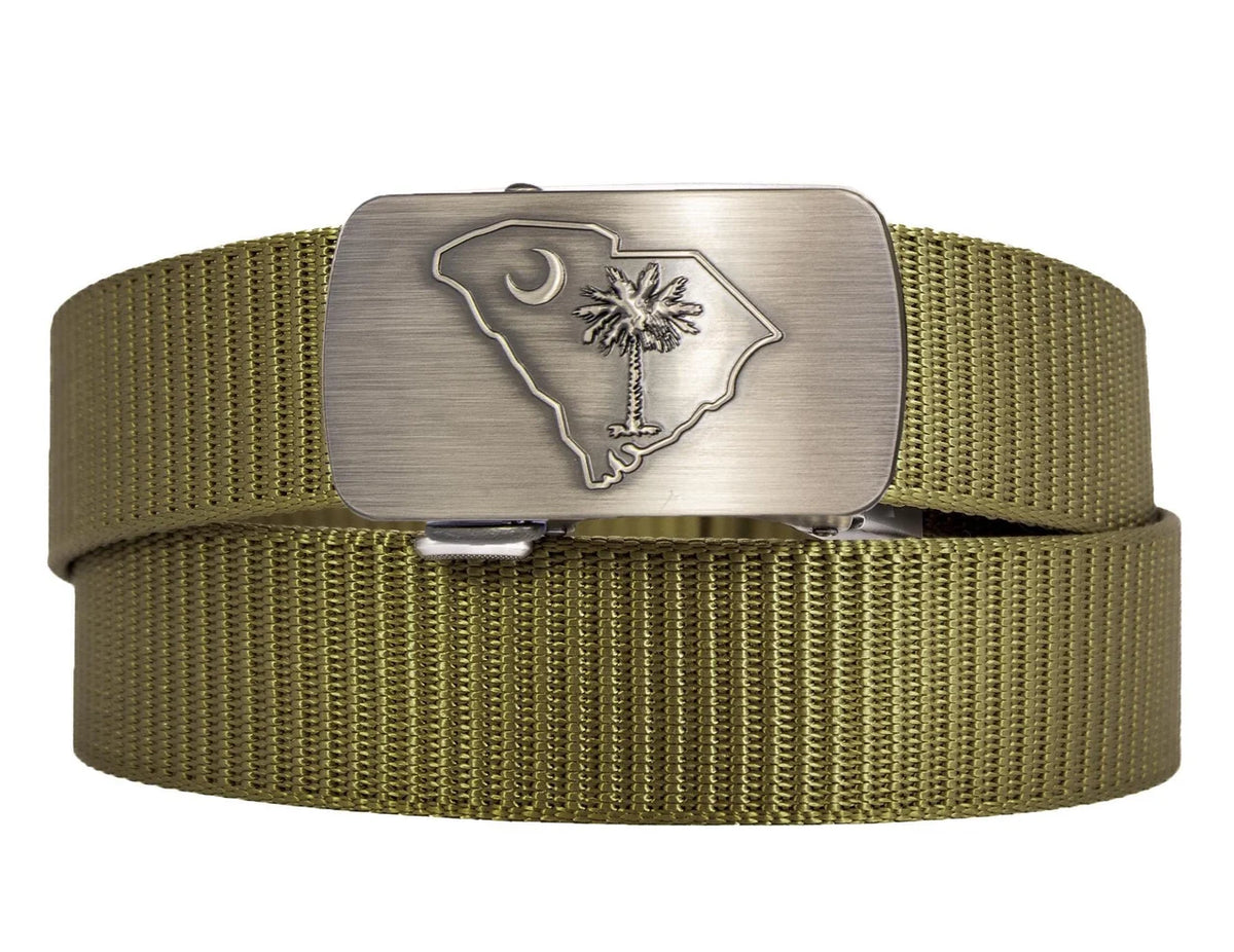 Cut-To-Size Belt w/Gunmetal Clamp Buckle