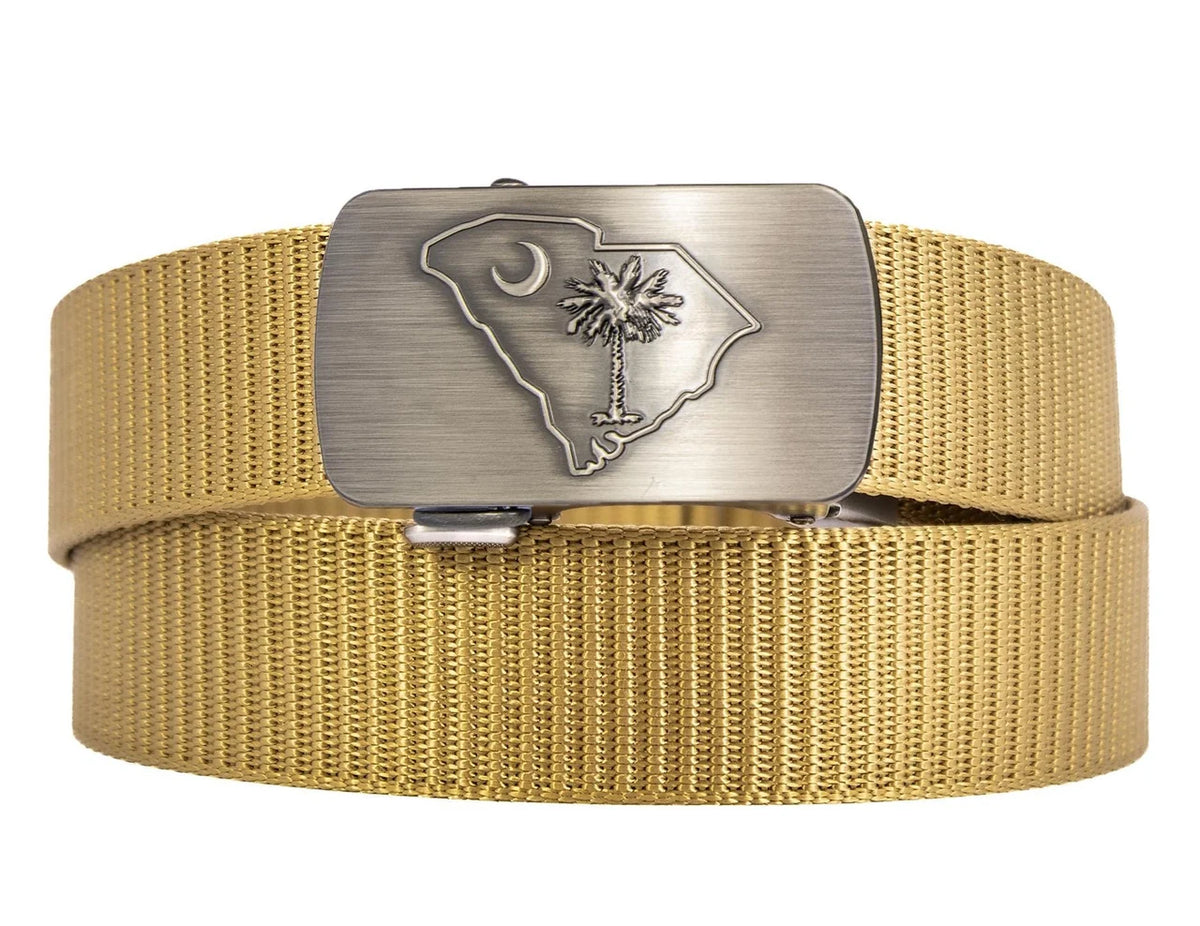 Cut-To-Size Belt w/Gunmetal Clamp Buckle