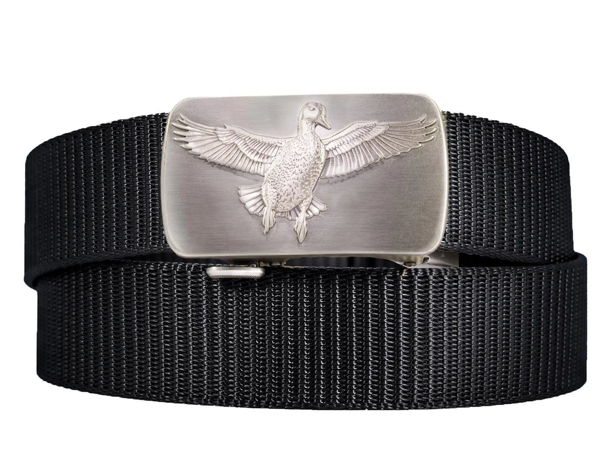 Cut-To-Size Belt w/Gunmetal Clamp Buckle