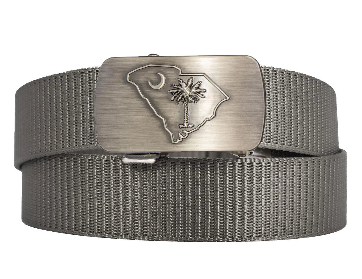 Cut-To-Size Belt w/Gunmetal Clamp Buckle