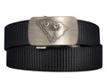 Cut-To-Size Belt w/Gunmetal Clamp Buckle