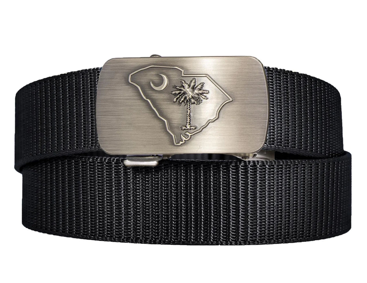 Cut-To-Size Belt w/Gunmetal Clamp Buckle