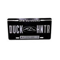 Black Embossed Hunter License Plate
